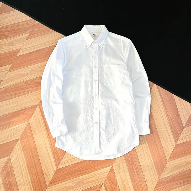 Kemeja Basic Uniqlo White photo 1