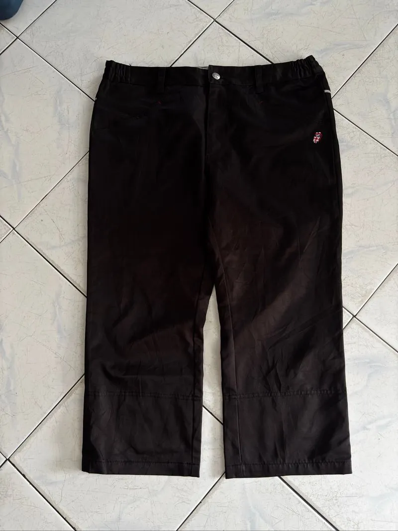 The Rolling Stones Black Cropped Cargo Pants photo 1
