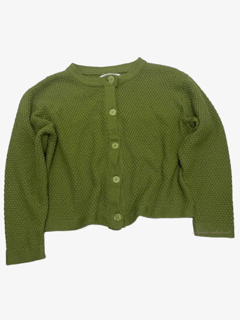 shopinkae green cropped cardigan crop photo 1