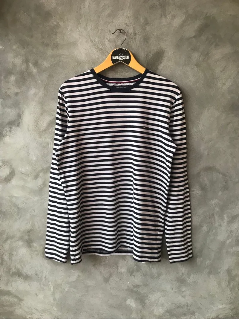 Longsleeve tommy hilfiger organic cotton slim fit strech  photo 1