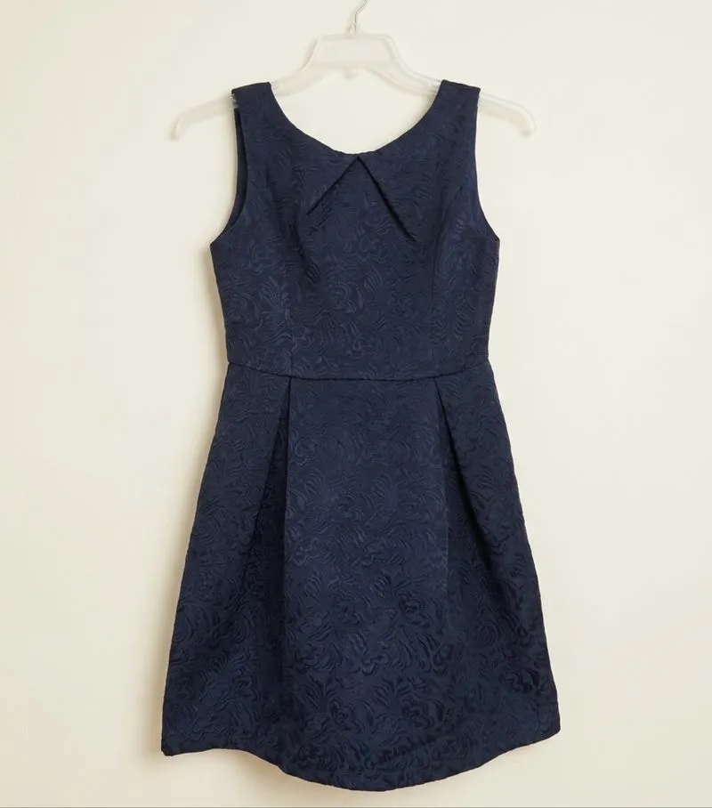 Black Embossed Dress by Odiva photo 1