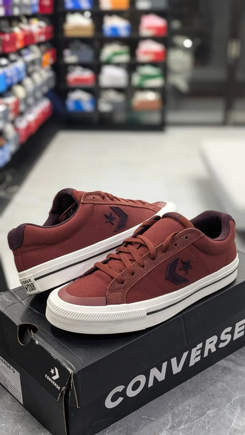 CONVERSE SPORT CASUAL OX MAROON BROWN  photo 1