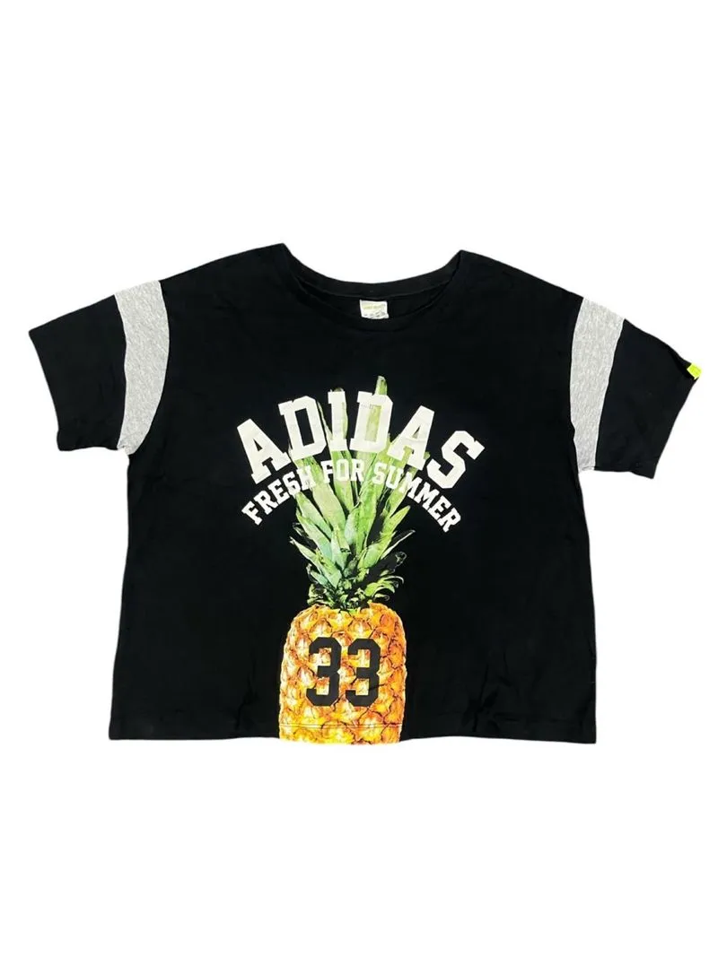 Y2K Adidas Fresh For Summer Crop TShirt photo 1