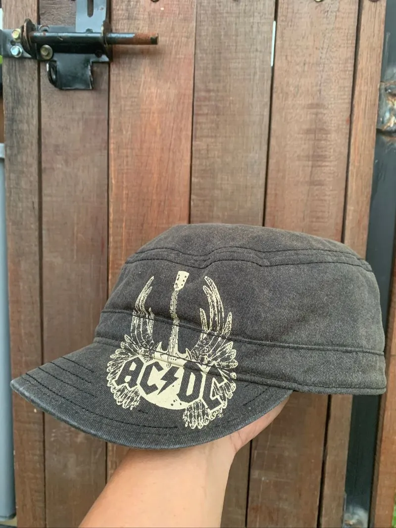 Y2K ©️2009 ACDC Vintage Military Patrol Charcoal Grunge photo 1