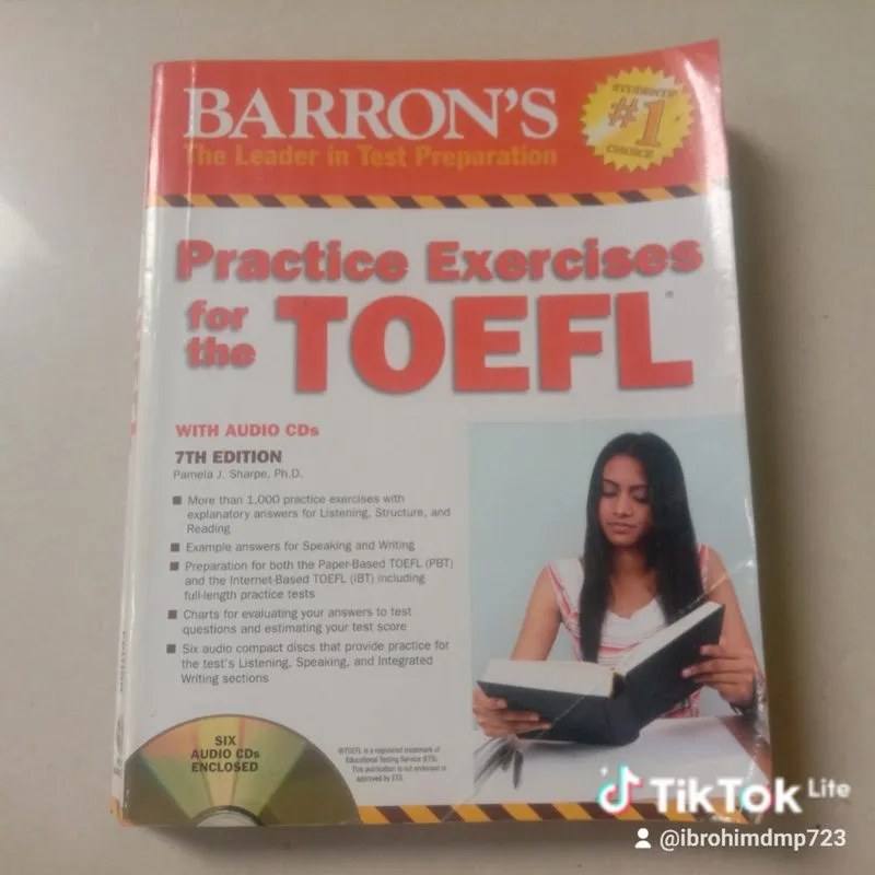 Buku Barron Practice Exercises For The TOEFL photo 1