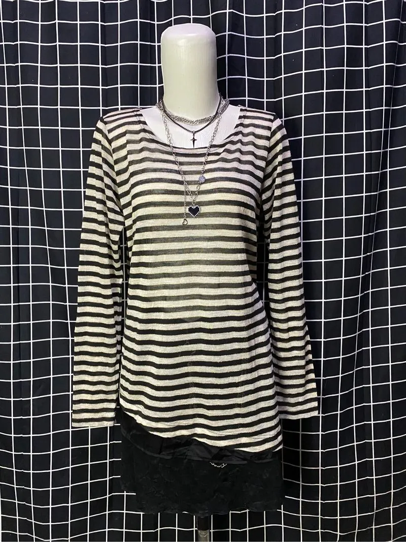 y2k sorella see trough long sleeve photo 1