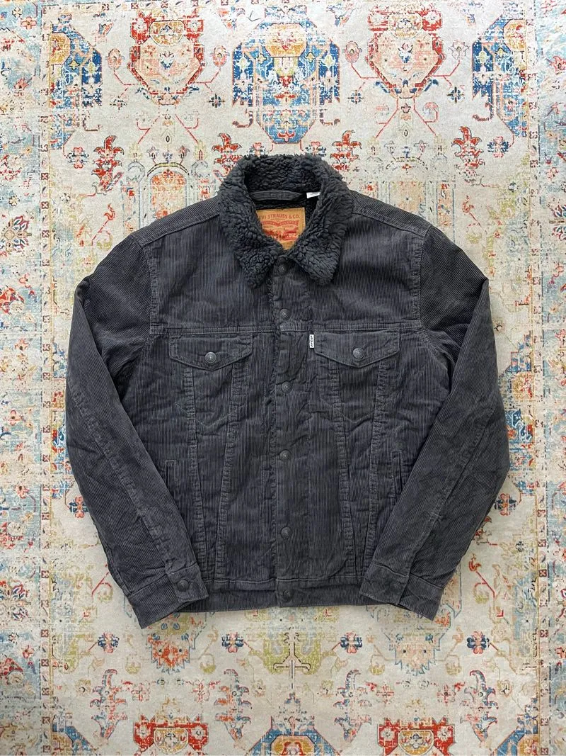 Trucker corduroy sherpa Levis photo 1