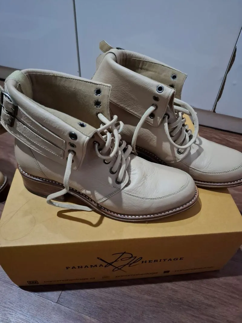 PANAMA HERITAGE Boots Kulit Asli100% Original Handmade NO 39 photo 1
