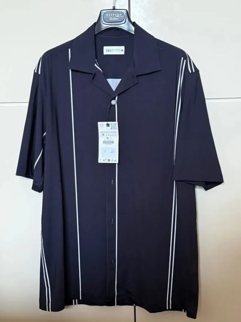 Kemeja pendek Zara colou black Size M photo 1