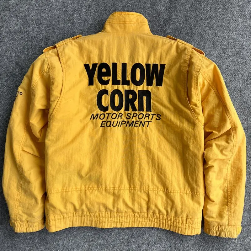 ジャケット・アウター 80s yellow corn leather ma-1 jacket 80s yellow corn leather ma-1 jacket