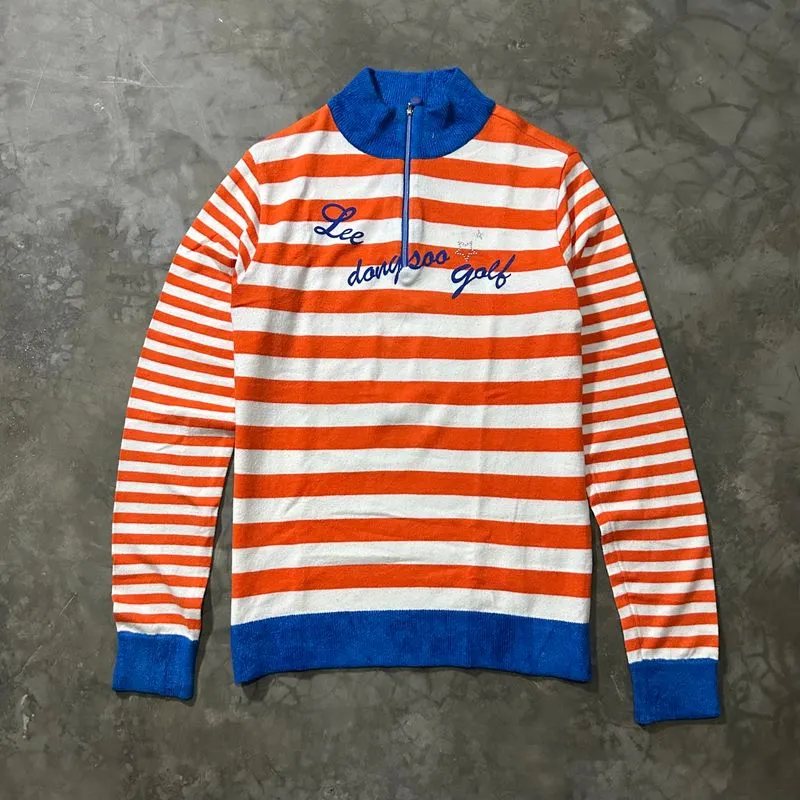 Y2K STRIPED HALFZIP KNIT SWEATER HYSTERIC STYLE photo 1