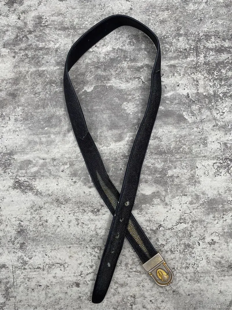 genuine stingray leather belt photo 1