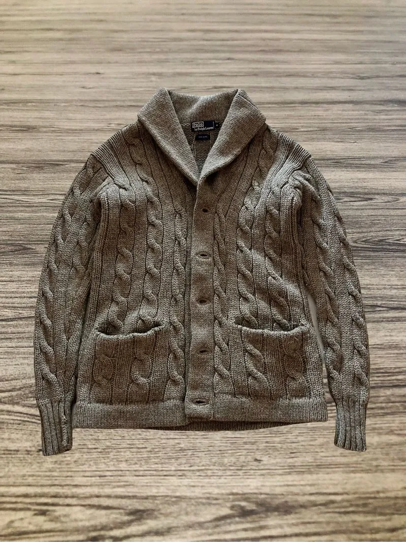 Knitted jacket by polo ralph lauren jaket rajut wool photo 1