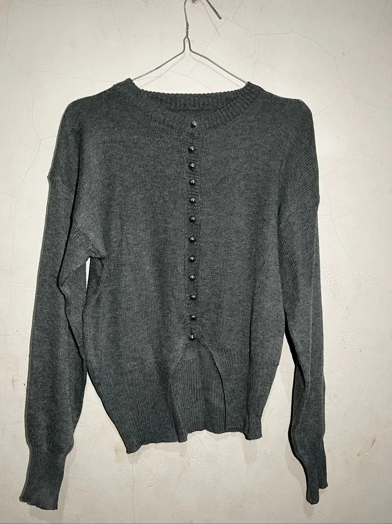 Cardigan basic knit atasan pakaian rajut wanita korean style photo 1