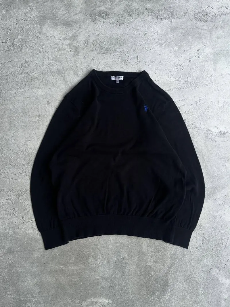 US Polo Assn knitwear basic small logo sweater photo 1