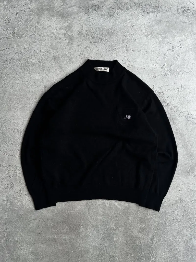 Noir & Blanc knitwear basic small logo sweater photo 1
