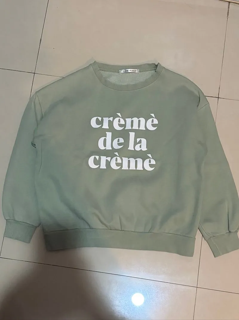 sweater crewneck print creme de la creme photo 1