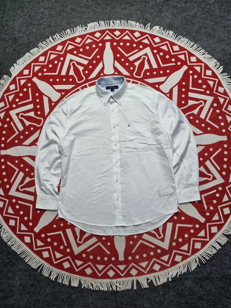 Tommy Hilfiger catton oxford kemeja putih photo 1