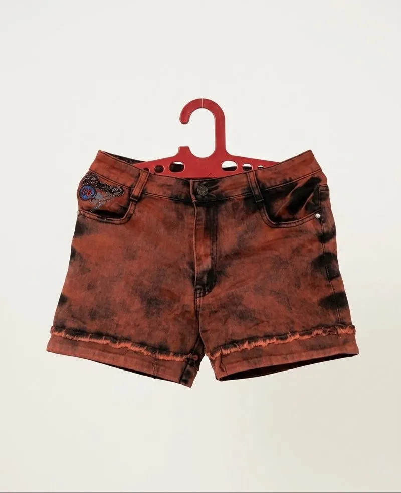 Edgy Washed Denim Hotpants Preloved || Celana Pendek Jeans photo 1