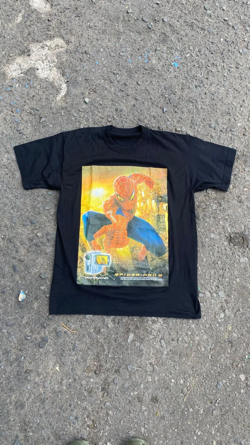 Vintage Streetwear T-shirt Pria red black photo 1