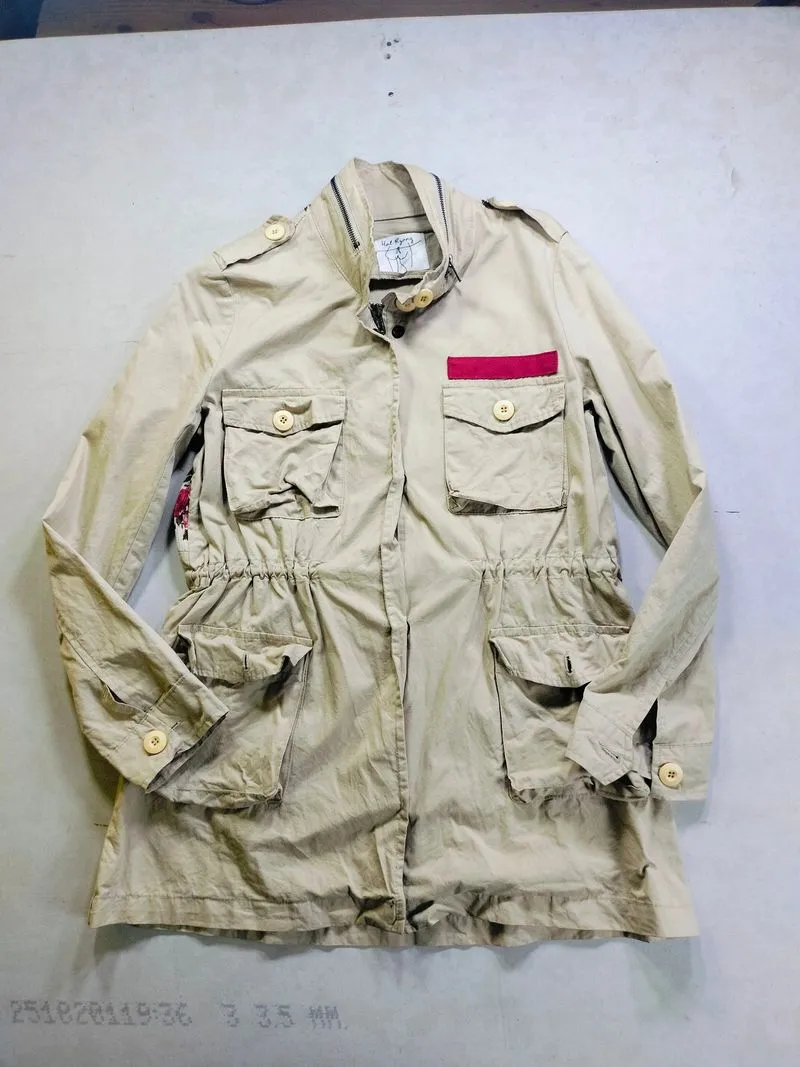 Jaket Utility Hal Ryang Original - Field Jacket Khaki Krem photo 1