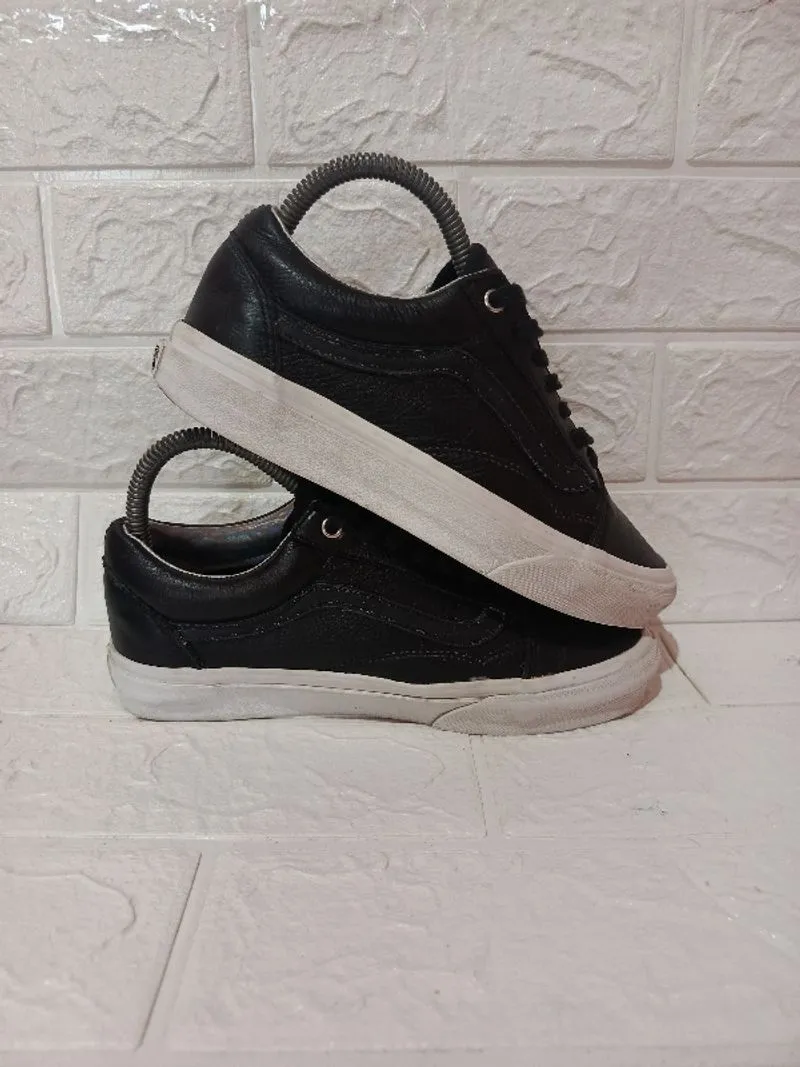 Vans Old skool leather black white photo 1