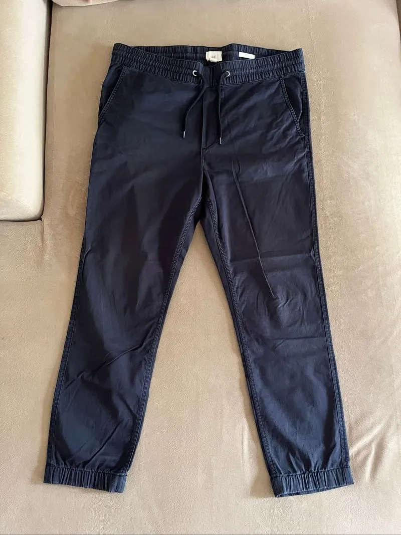 Celana Sweatpants H&M Biru Tua photo 1