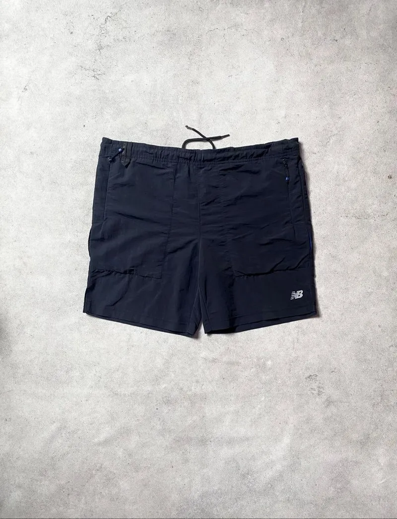 NEW BALANCE NYLON SHORTS BLACK photo 1