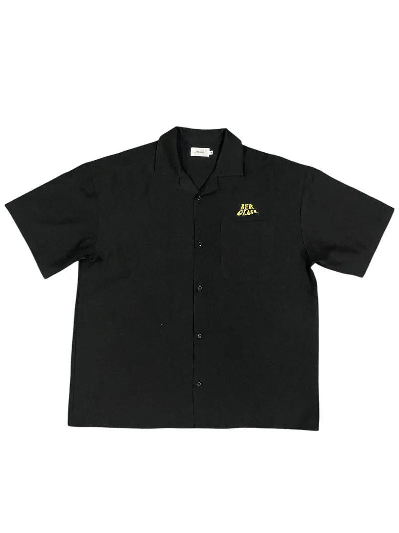 Y2K Atelane Beer Glass Emboridery Open Collar Shirts Kemeja photo 1