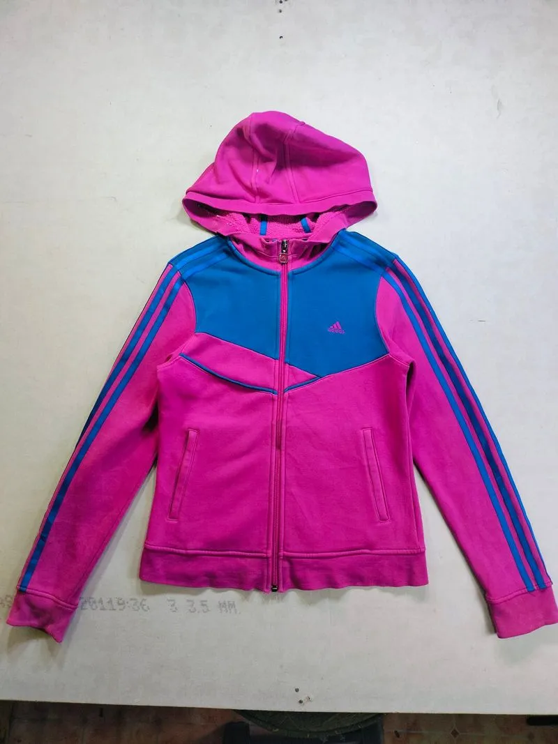 Jaket Adidas Original - Full Zip Hoodie Pink Blue photo 1