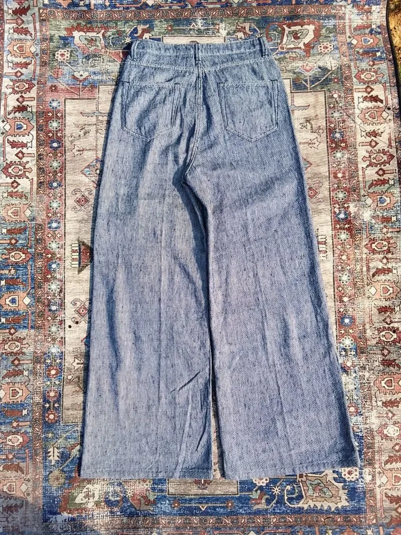 Celana Jeans Wide Leg Officine Generale Paris photo 1