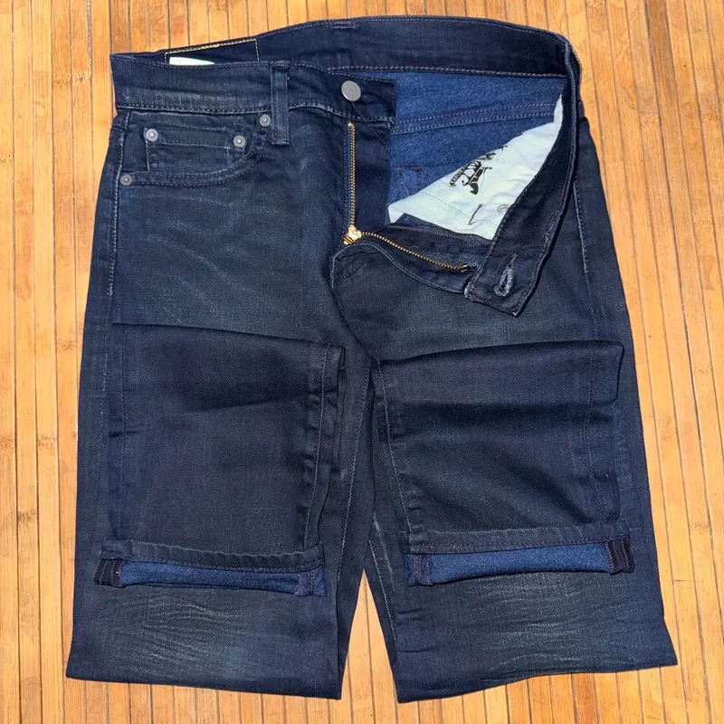 LEVIS 511 SLIM FIT DARK BLUE BLACK WASH STRETCH DENIM JEANS photo 1
