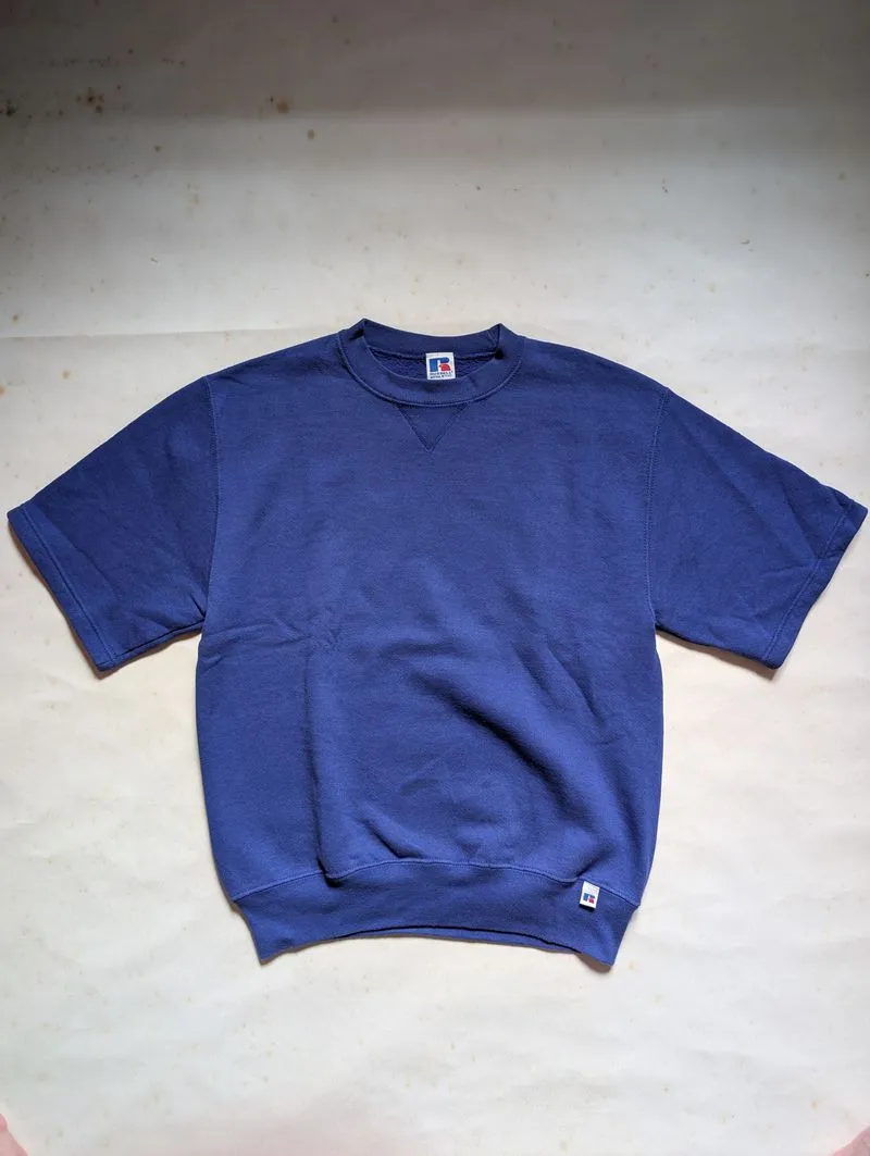 Vintage 90s Russell Athletic Cobalt Blue Short Sleeve Sweats photo 1
