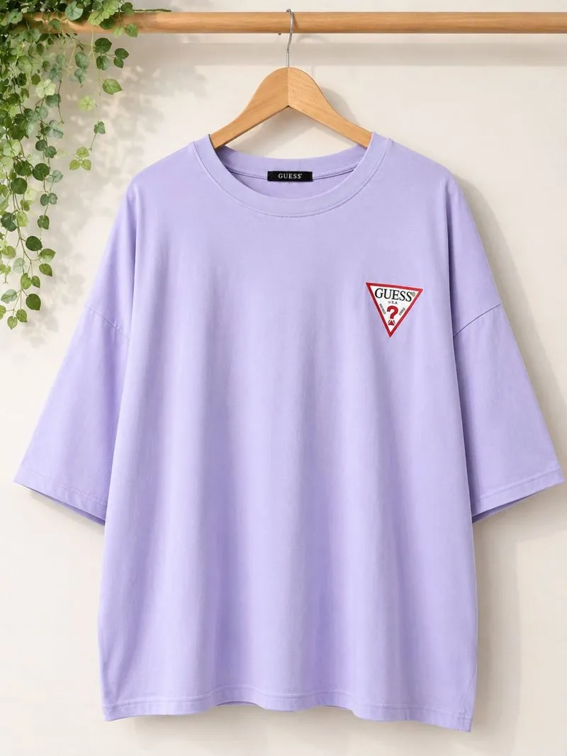 GUESS Lilac Oversized Tee Korea LD 140  photo 1
