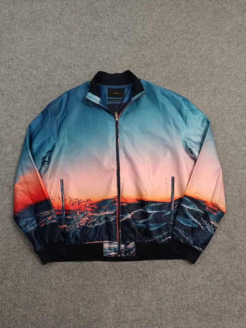 Zara sunset sea bomber jacket photo 1