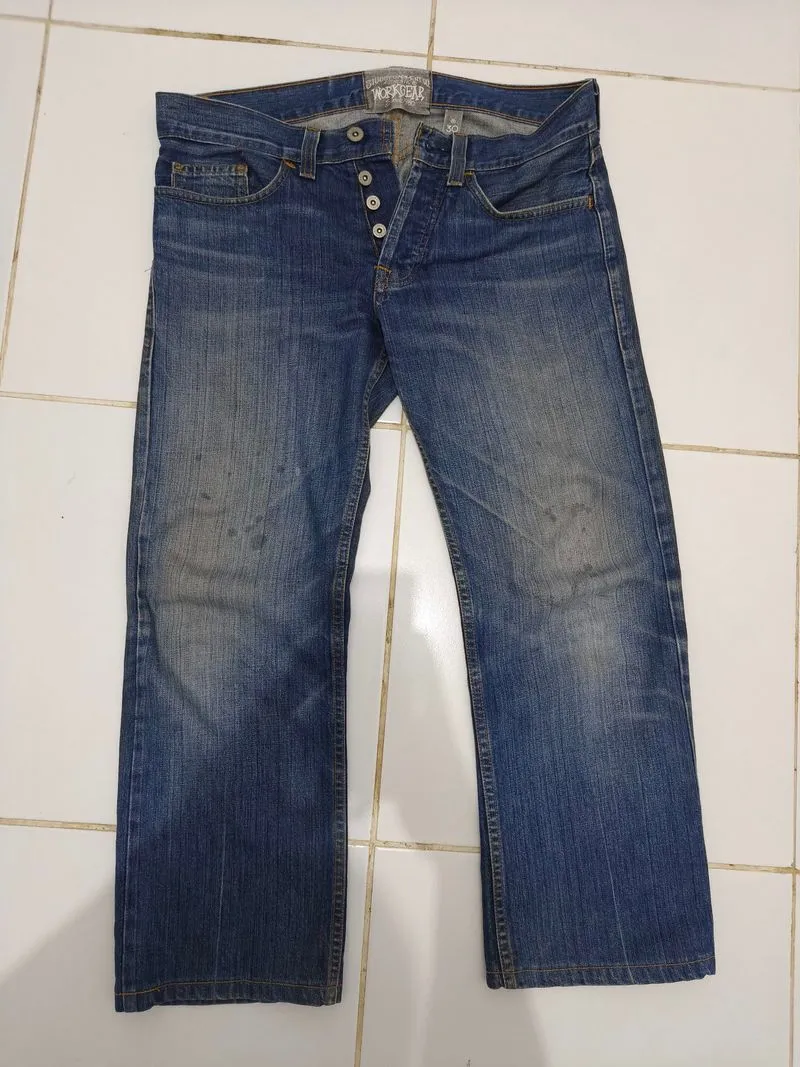 Vintage Stussy Authentic Workgear Denim Jeans Made In Canada photo 1