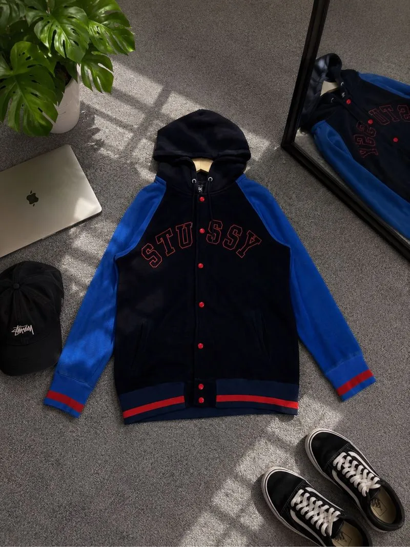 Vintage Stussy Varsity Hoodie photo 1