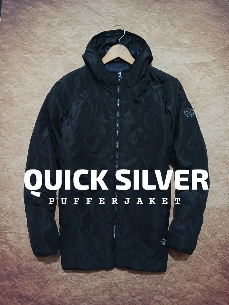QUICK SILVER puffer jaket second thrift photo 1