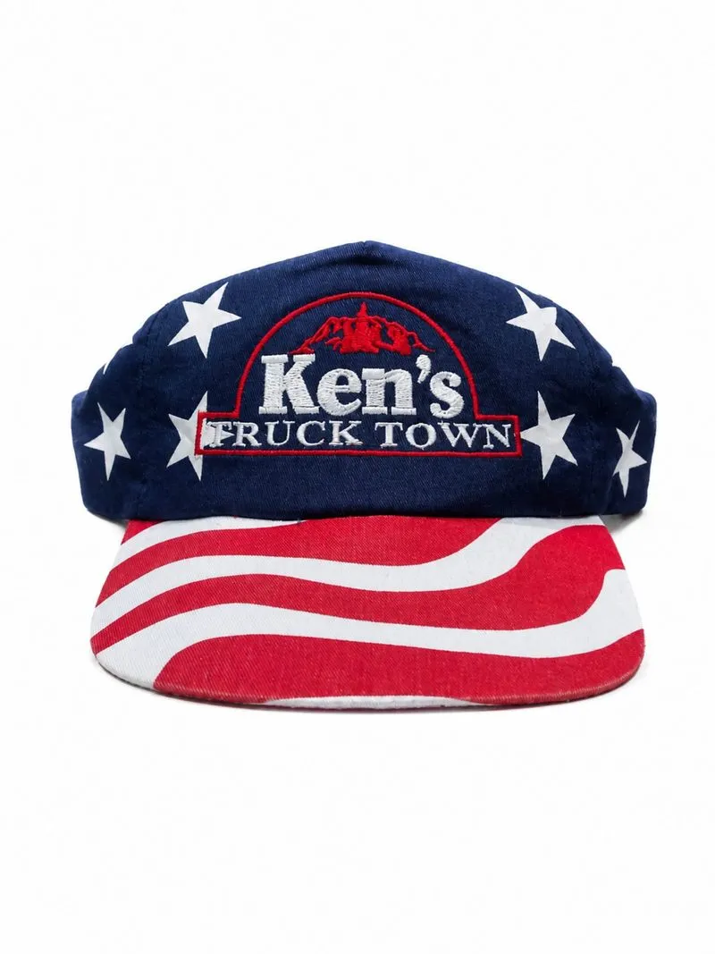 Vintage rope hat's ken's truck town aop usa photo 1