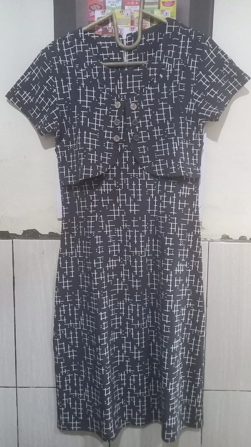Dress abu abu photo 1
