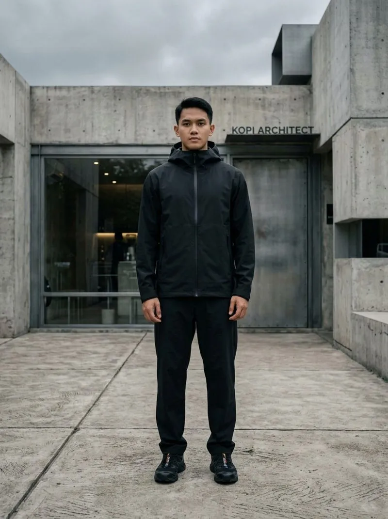 Uniqlo BLOCKTECH Jaket Parka Potongan 3D (Water-Repellent)  photo 1