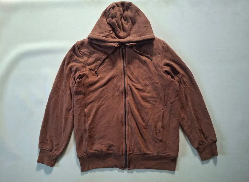 ZIP HOODIE UNIQLO SHERPA COKLAT ORIGINAL 100% photo 1