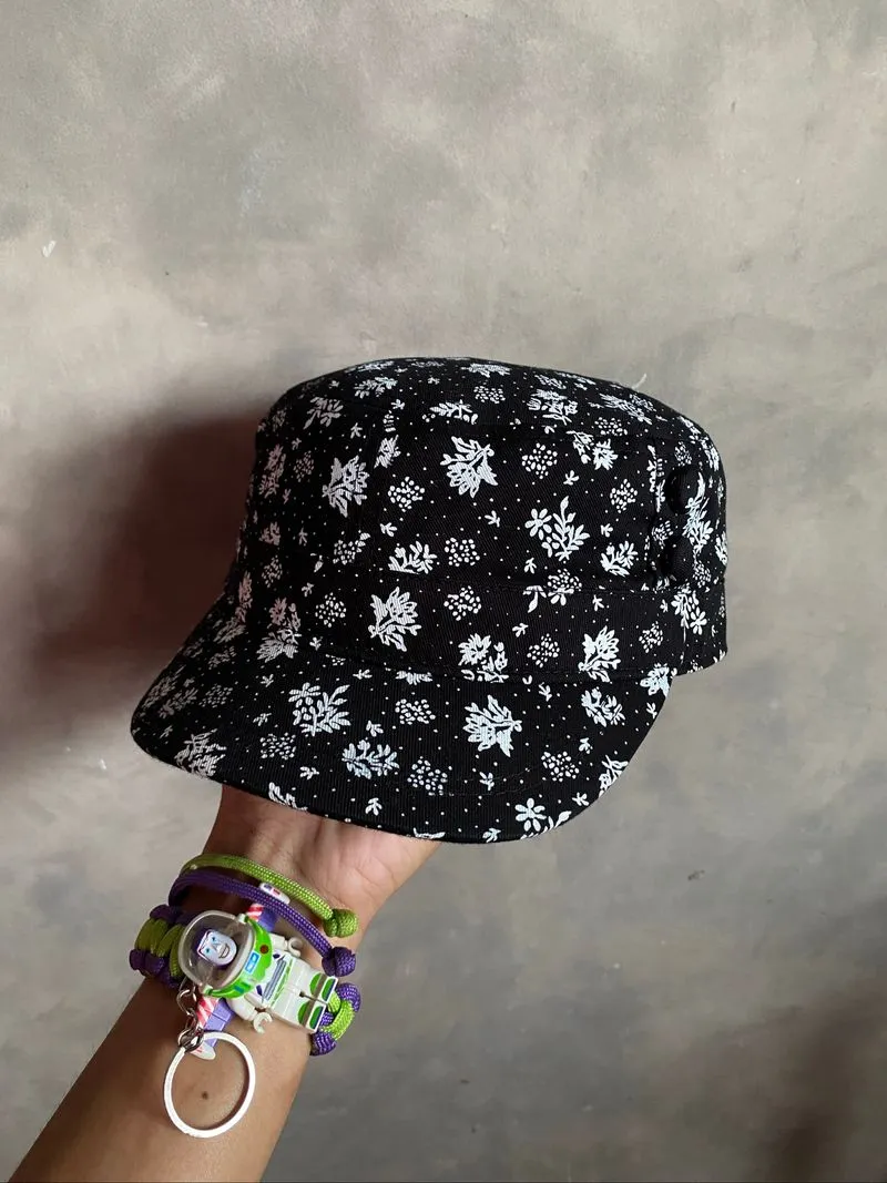 y2k Patrol Cap Leaf Pattern photo 1