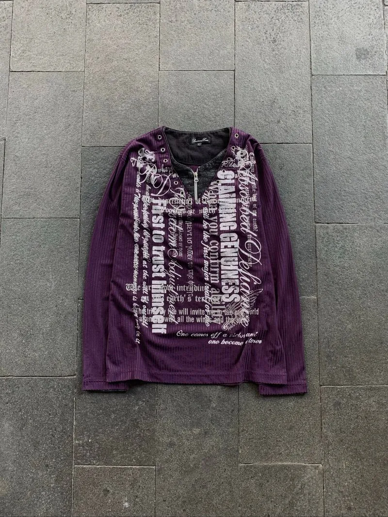  Beamont Carr Japanese Poem style punk long sleeve photo 1