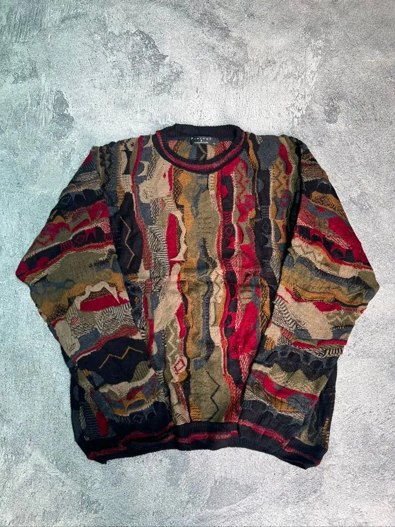 VINTAGE 3D KNITWEAR LOOKS LIKE A COOGI photo 1
