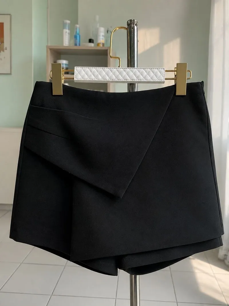 The Editor’s Market Black Tailored Skort photo 1