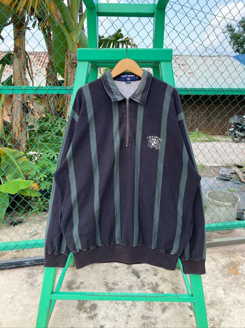 1990s Polo Sport by Ralph Lauren half-zip Rugby sweatshirt photo 1
