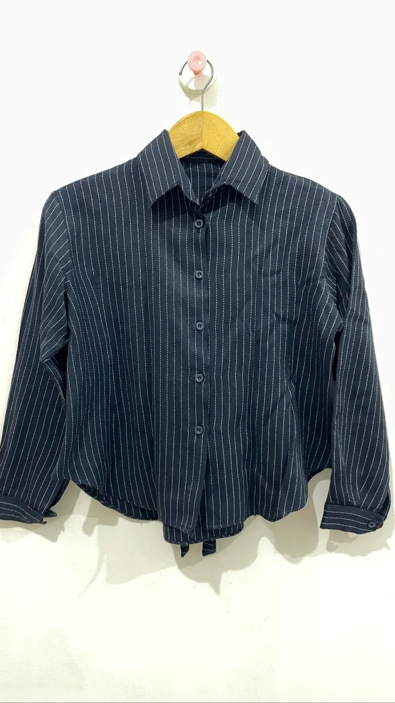 Kemeja Biru Garis photo 1