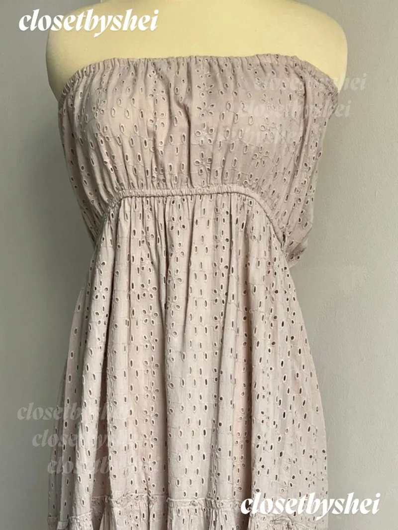 Melissa ODABASH maxi tube summer dress eyelet ori photo 1