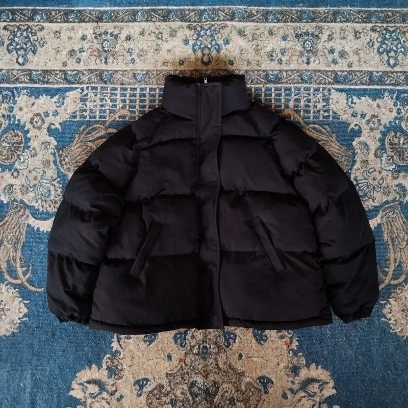 Streetwear Y2K Puffer jacket Pria black photo 1